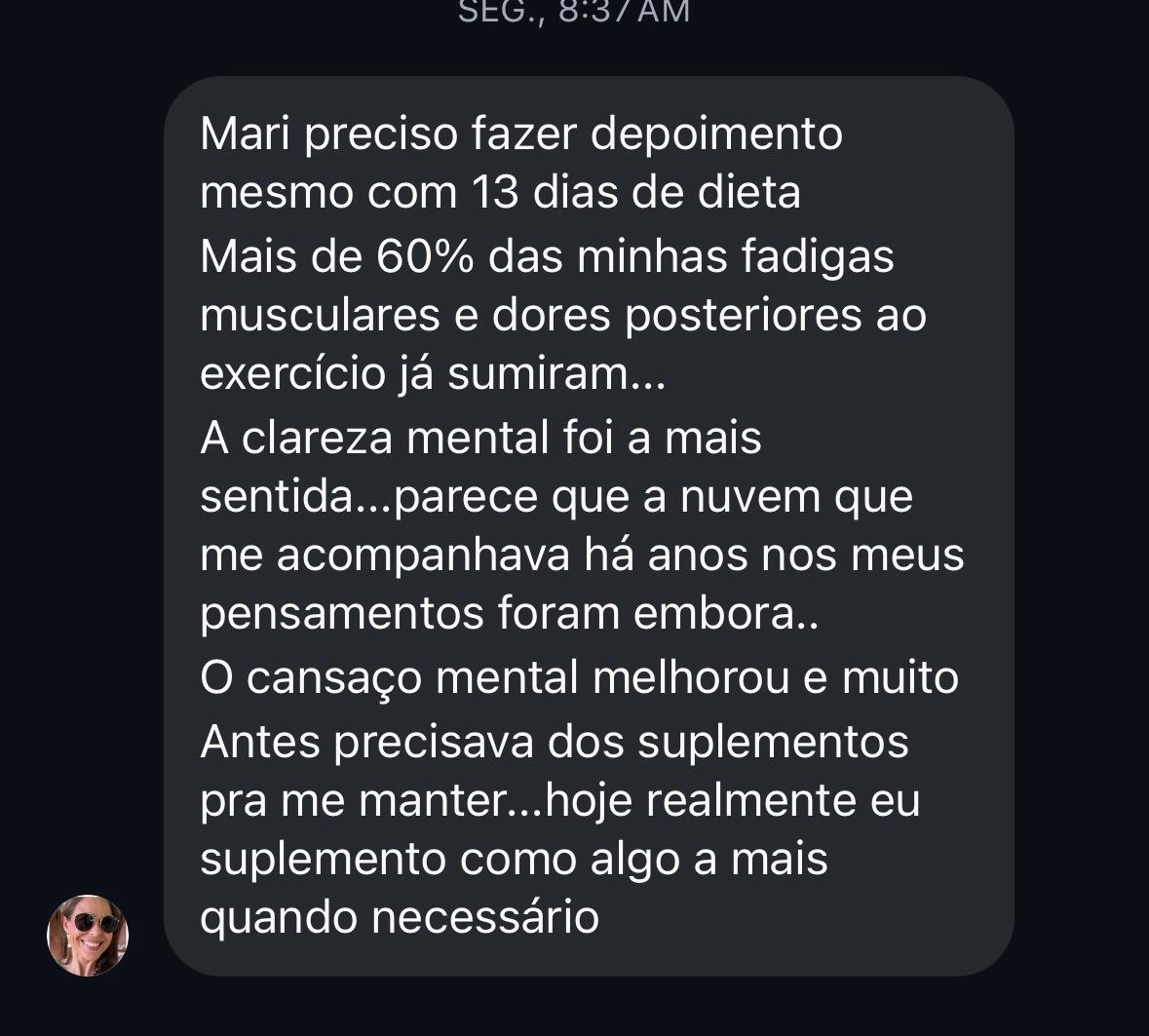 Depoimento real de aluna 5